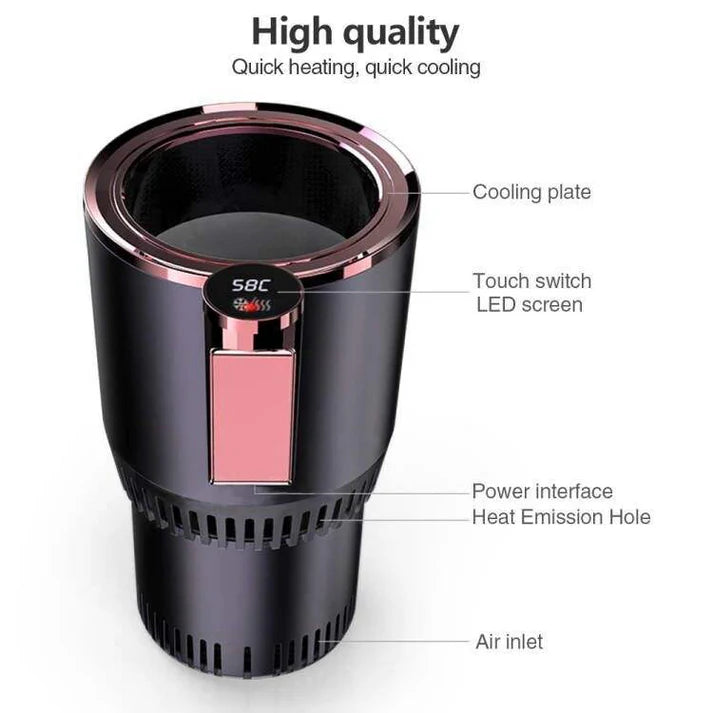 2-in-1 Portable Car Cup Cooler & Warmer (12V)